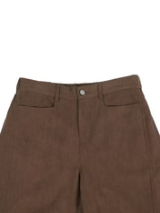 Corduroy broek met losse rechte pijpen