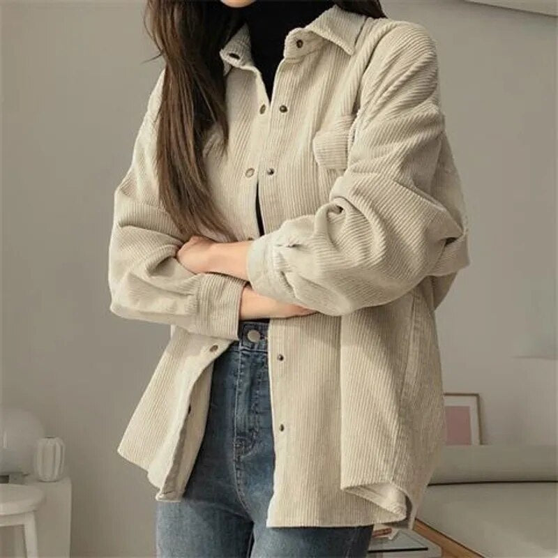 Kerstin - Vintage Corduroy Charmante jurk