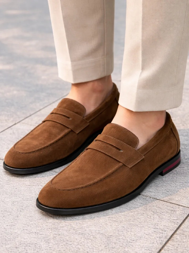 Loafers met moc toe