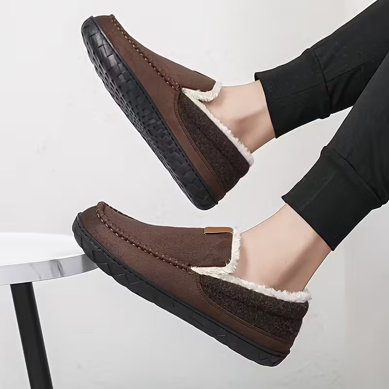 Dikke slippers met zachte zool