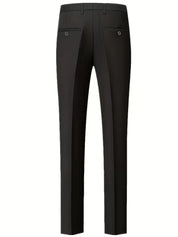 Driedelig heren pak met slim fit en glanzende afwerking