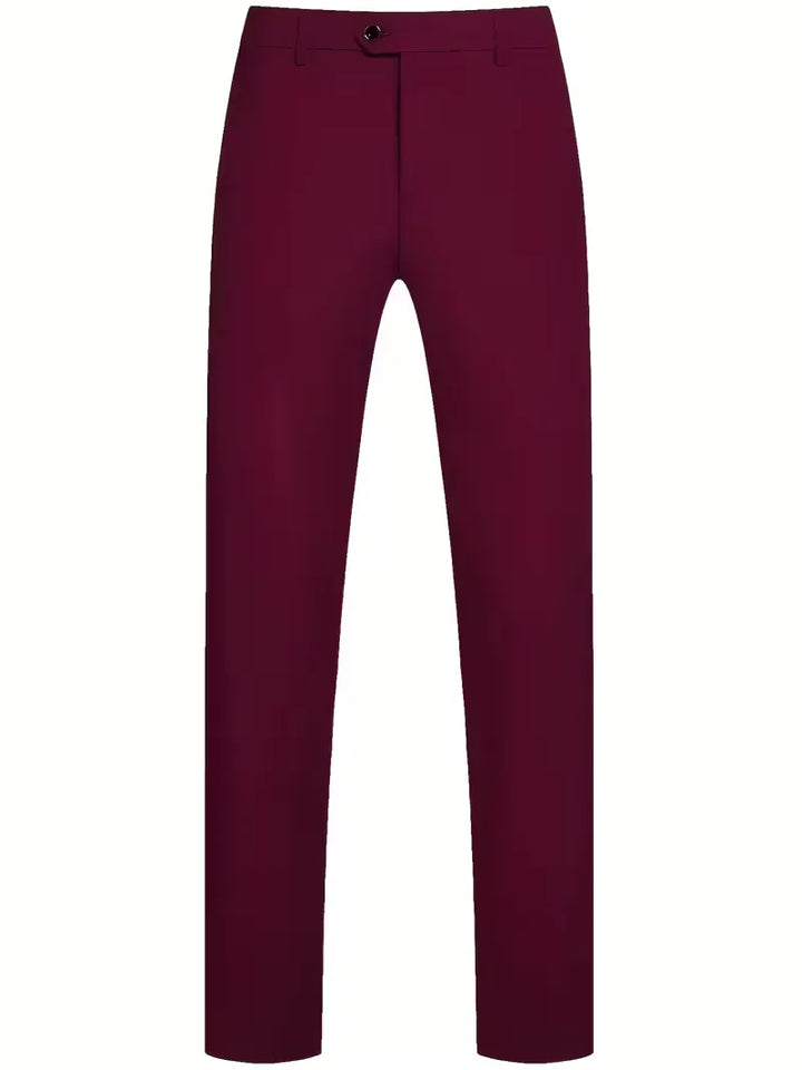 Driedelig heren pak met slim fit en glanzende afwerking
