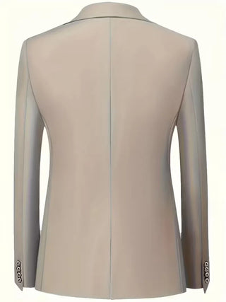 Driedelig heren pak met slim fit en glanzende afwerking