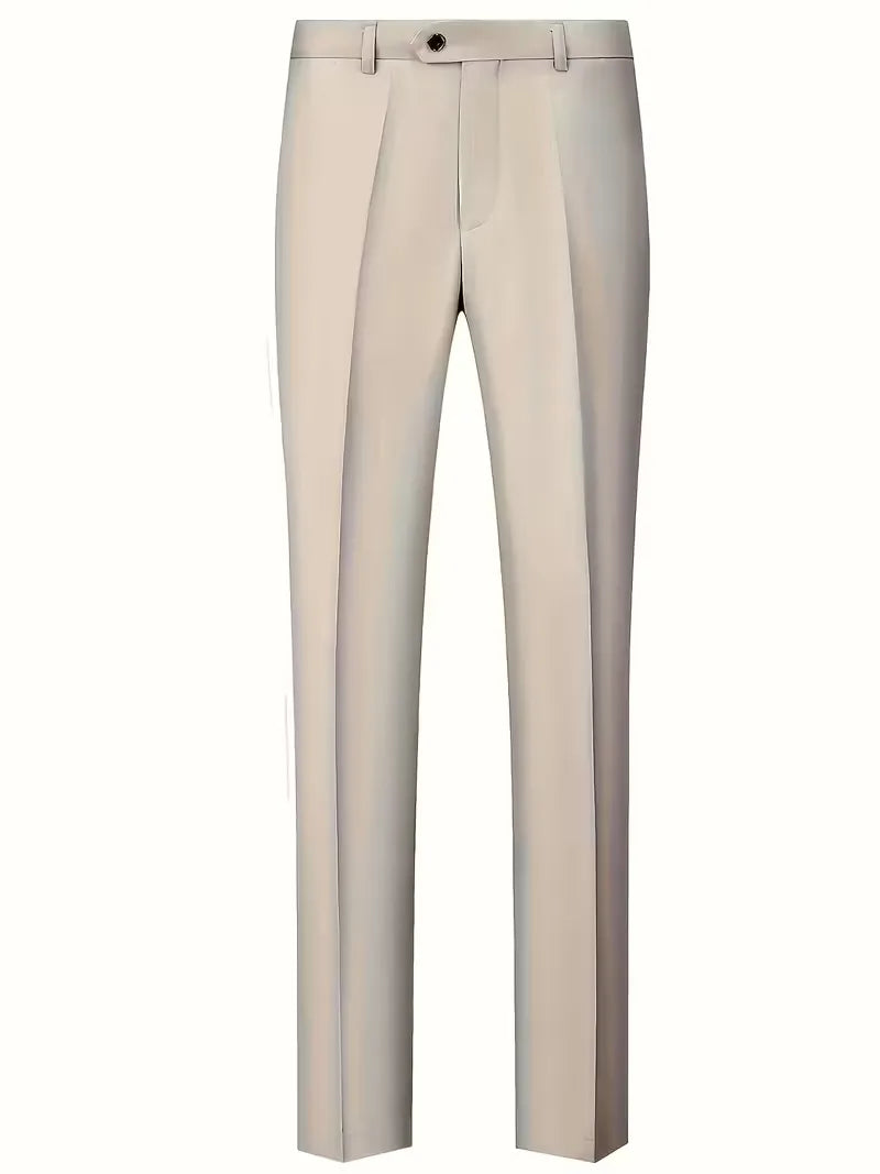 Driedelig heren pak met slim fit en glanzende afwerking