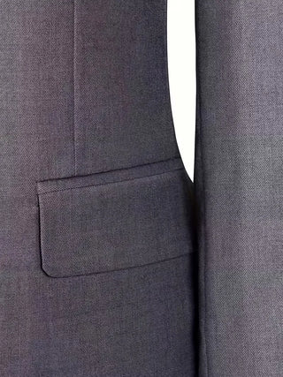 Driedelig heren pak met slim fit en glanzende afwerking