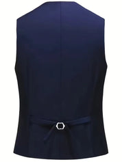 Driedelig heren pak met slim fit en glanzende afwerking