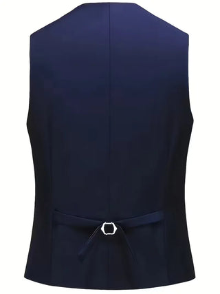 Driedelig heren pak met slim fit en glanzende afwerking