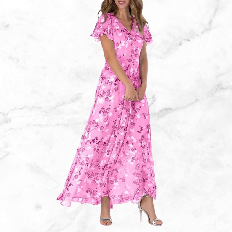 Tijdloze charme ontmoet vintage bloemendessin in onze Enora maxi-jurk. Gemaakt van lichtgewicht materialen van hoge kwaliteit en voorzien van een flatterend vloeiend silhouet, biedt deze jurk zowel comfort als stijl. Ideaal voor dagelijks gebruik en eindeloos te combineren voor diverse looks.