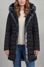 Winter parka met faux fur