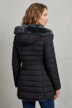 Winter parka met faux fur