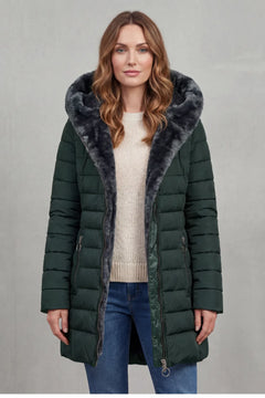Winter parka met faux fur