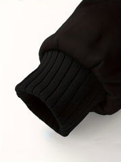 Fleece jas met capuchon en ritssluiting