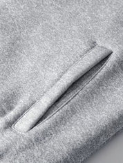 Fleece jas met capuchon en ritssluiting