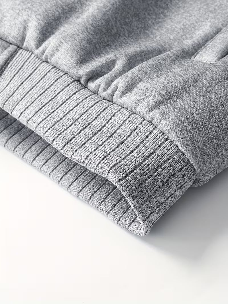Fleece jas met capuchon en ritssluiting