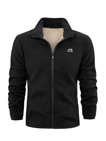 Fleece vest met opstaande kraag