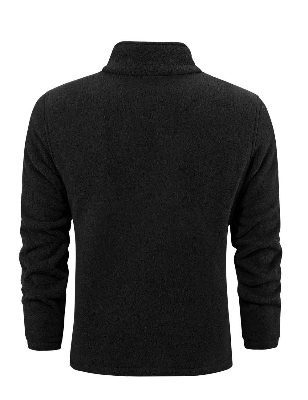 Fleece vest met opstaande kraag