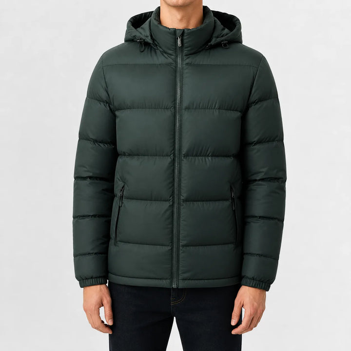 Puffer jacket met capuchon