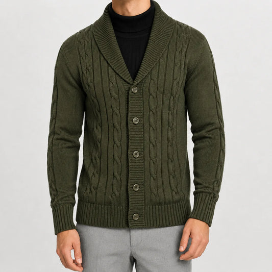 Cardigan met kabel breipatroon
