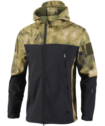 Parka met camouflage en verstelbare capuchon