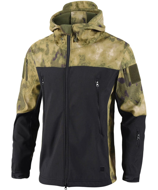 Parka met camouflage en verstelbare capuchon