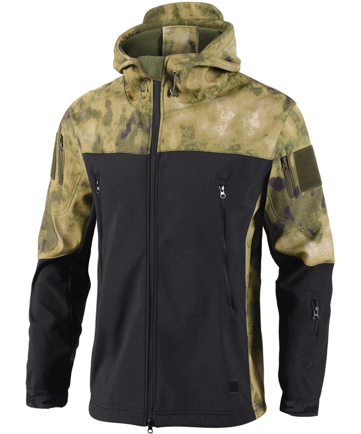 Parka met camouflage en verstelbare capuchon