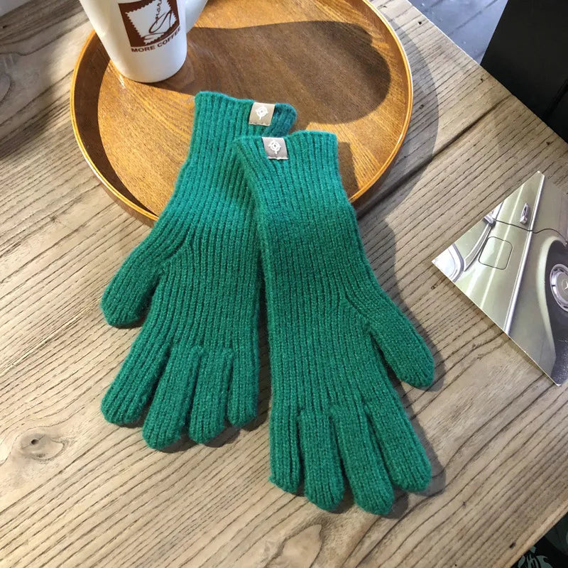 Nina | Warme & stijlvolle gebreide dames handschoenen