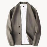 Gebreid vest met open voorkant en lange mouwen