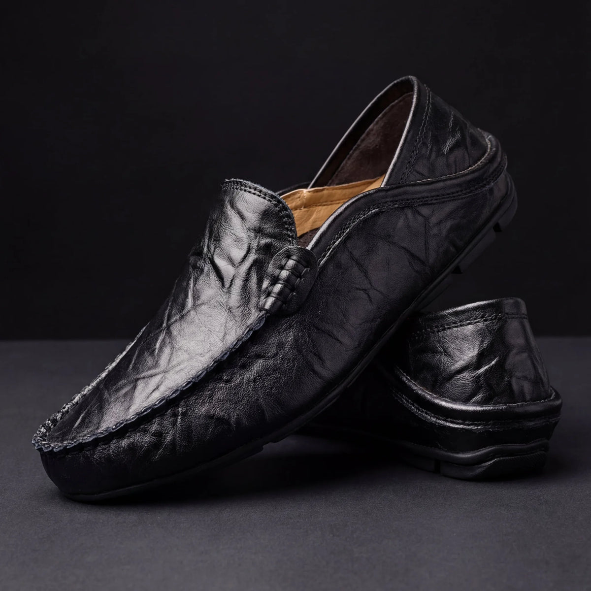 Mocassins met slip-on design