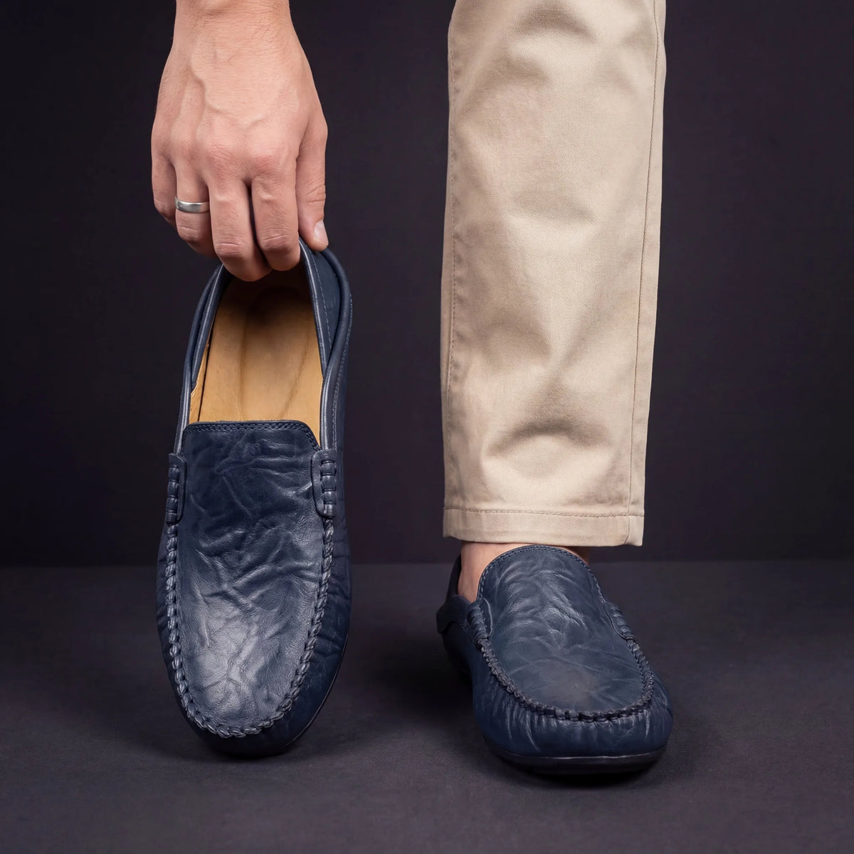 Mocassins met slip-on design