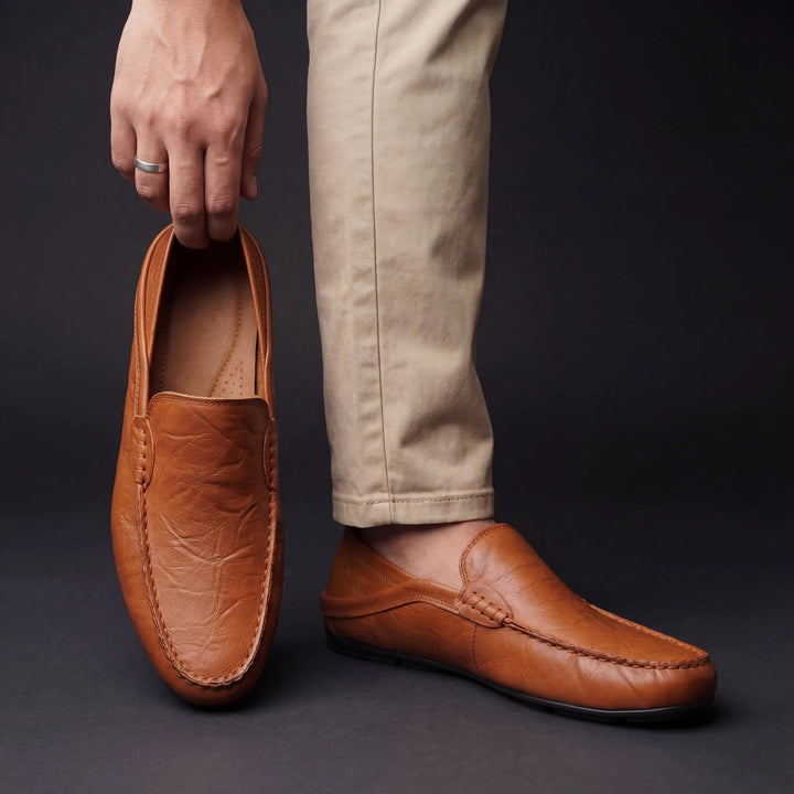 Mocassins met slip-on design