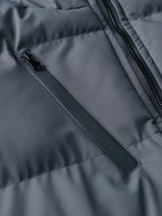 Gewatteerde jas met capuchon en fleece voering