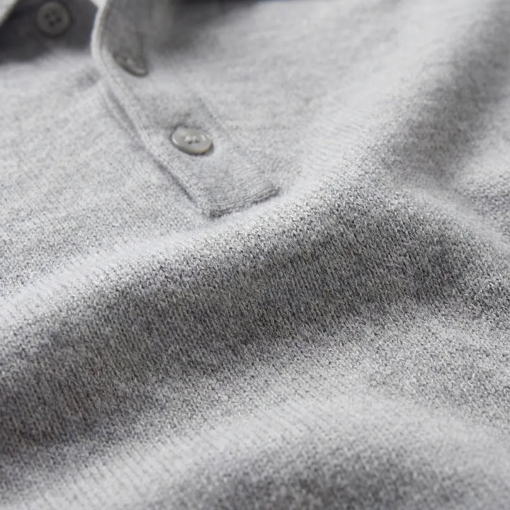 Polo shirt slim fit met lange mouwen