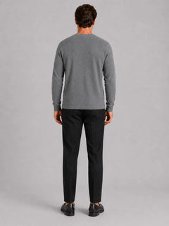 Longsleeve waffle knit shirt