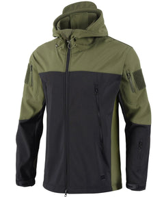 Parka met camouflage en verstelbare capuchon