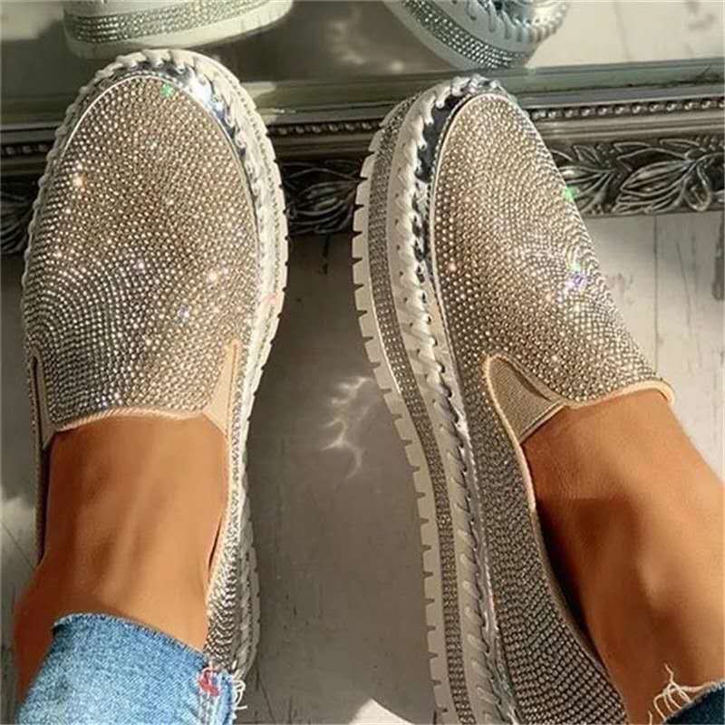 Rosan | Comfy glitter loafers voor dames