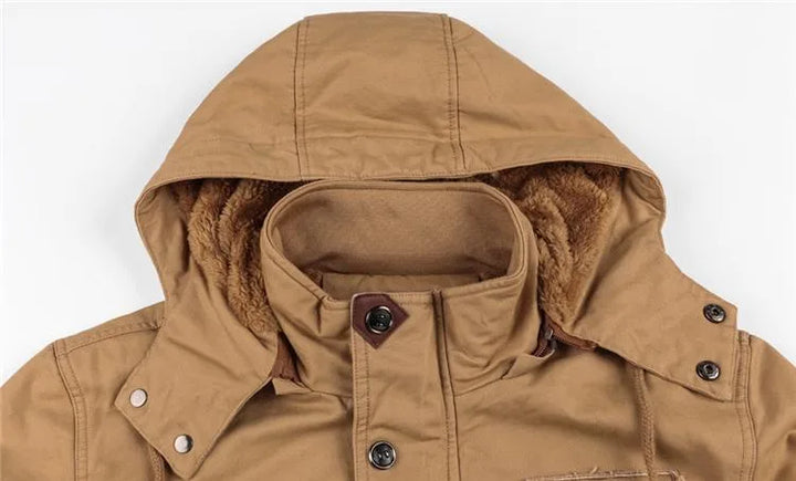 Parka met fleece voering