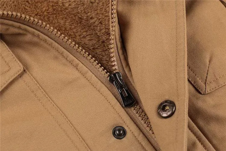 Parka met fleece voering
