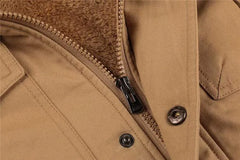 Parka met fleece voering