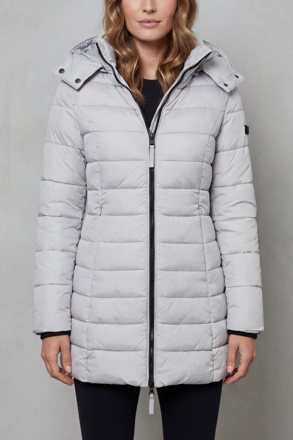 Puffer jas met capuchon