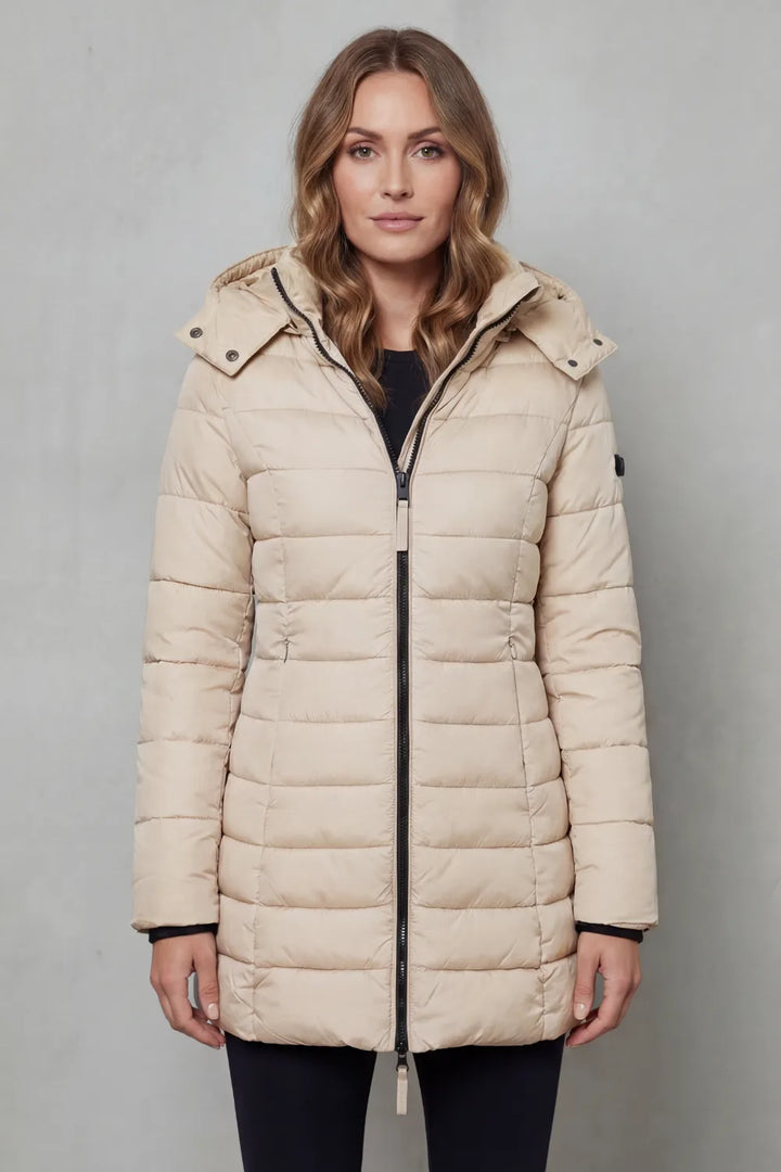Puffer jas met capuchon