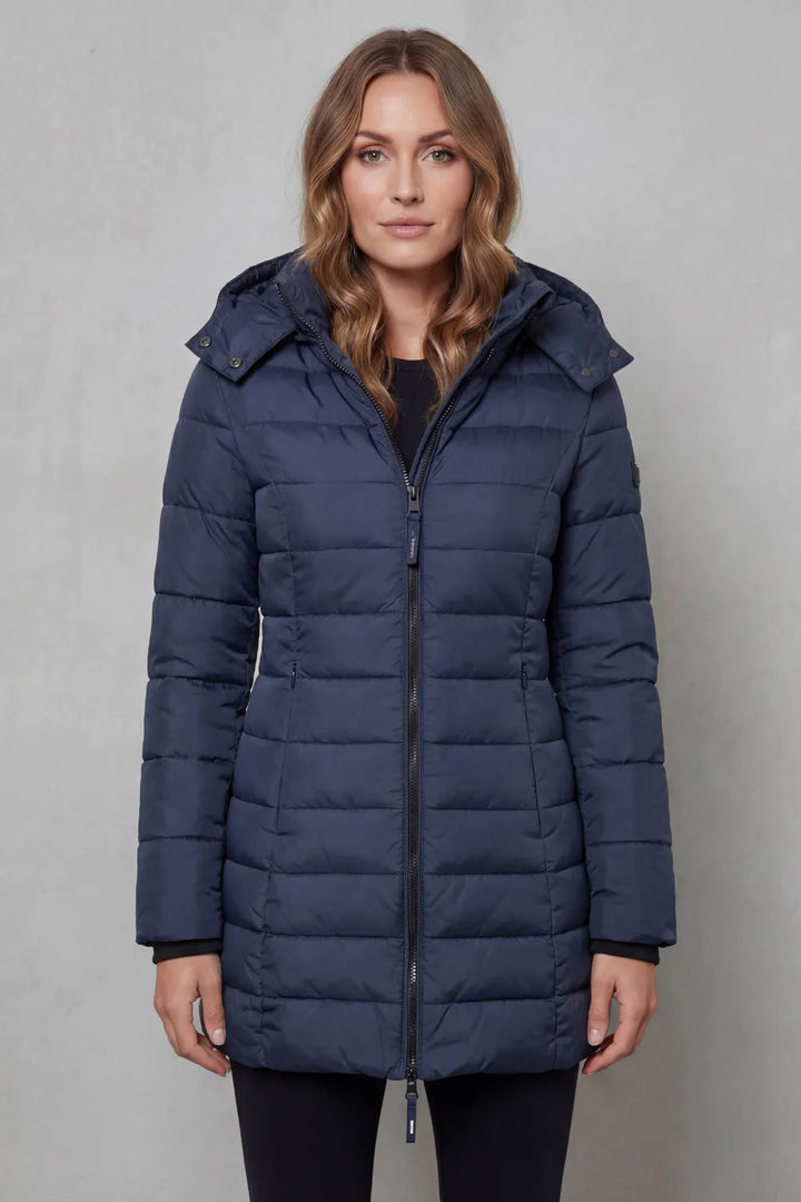 Puffer jas met capuchon