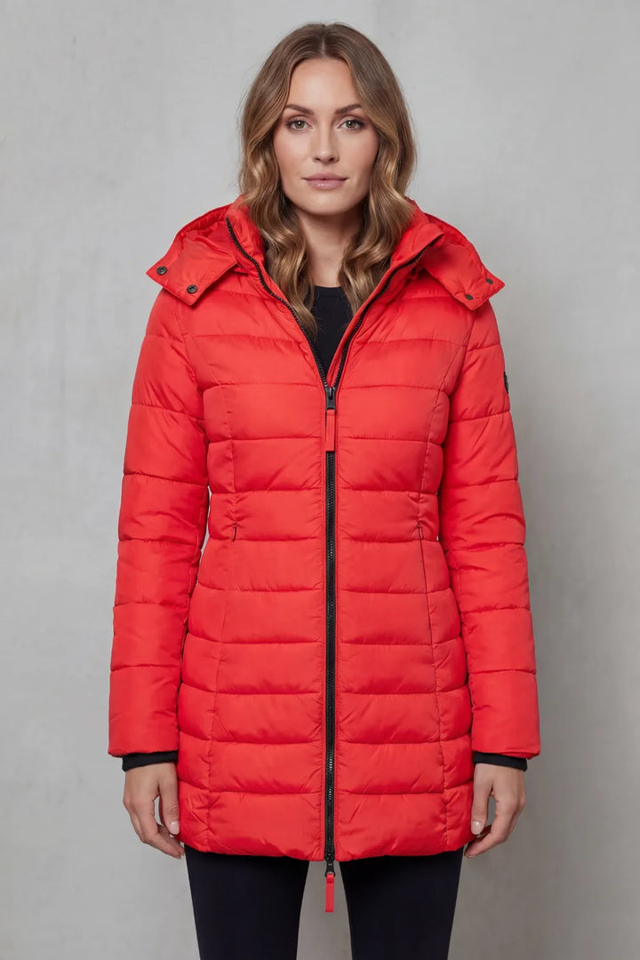 Puffer jas met capuchon