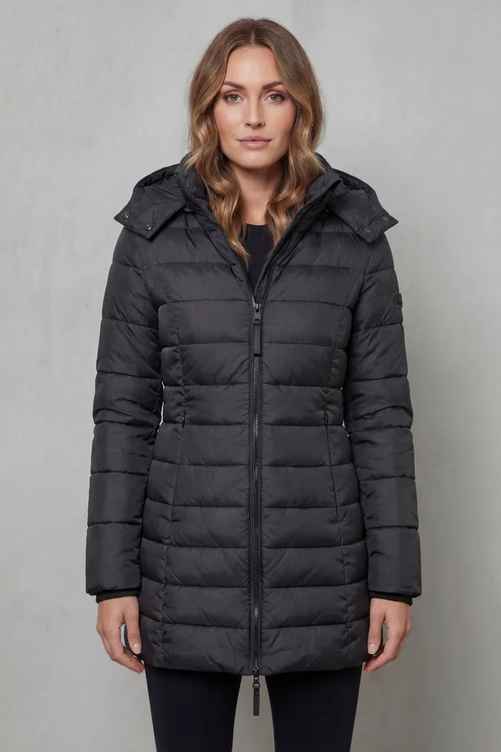 Puffer jas met capuchon