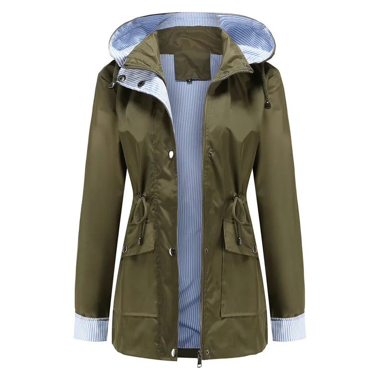 Waterdichte hooded jas