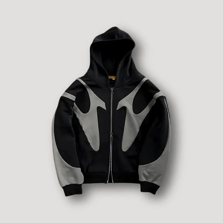 Oversized hoodie met colorblock design