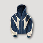 Oversized hoodie met colorblock design
