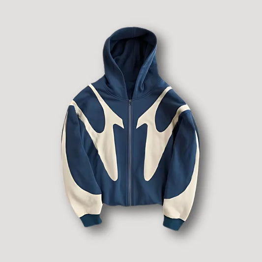 Oversized hoodie met colorblock design