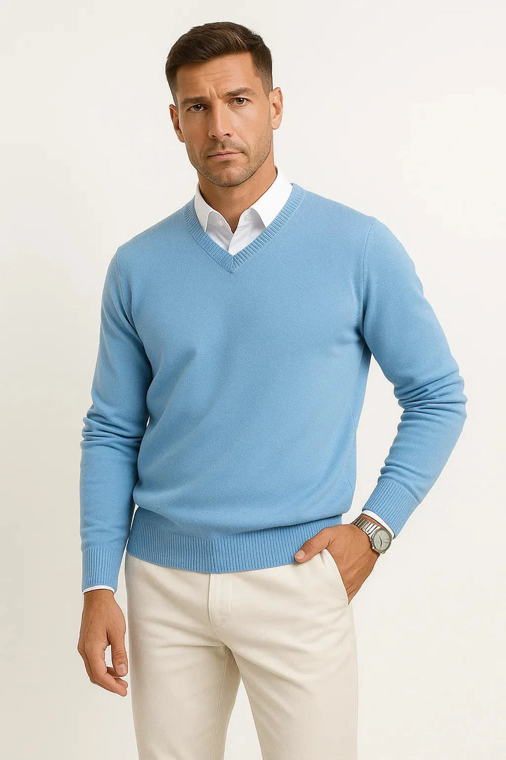 Slim fit V-neck trui