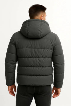 Puffer jacket met capuchon