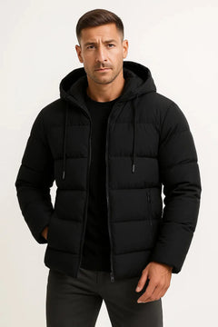 Puffer jacket met capuchon